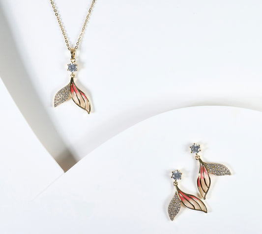 Set de collar con aretes