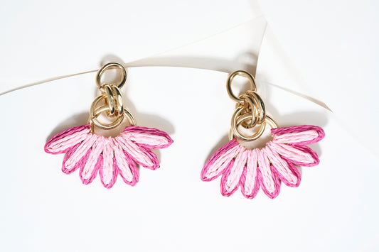 Aretes grandes de flor
