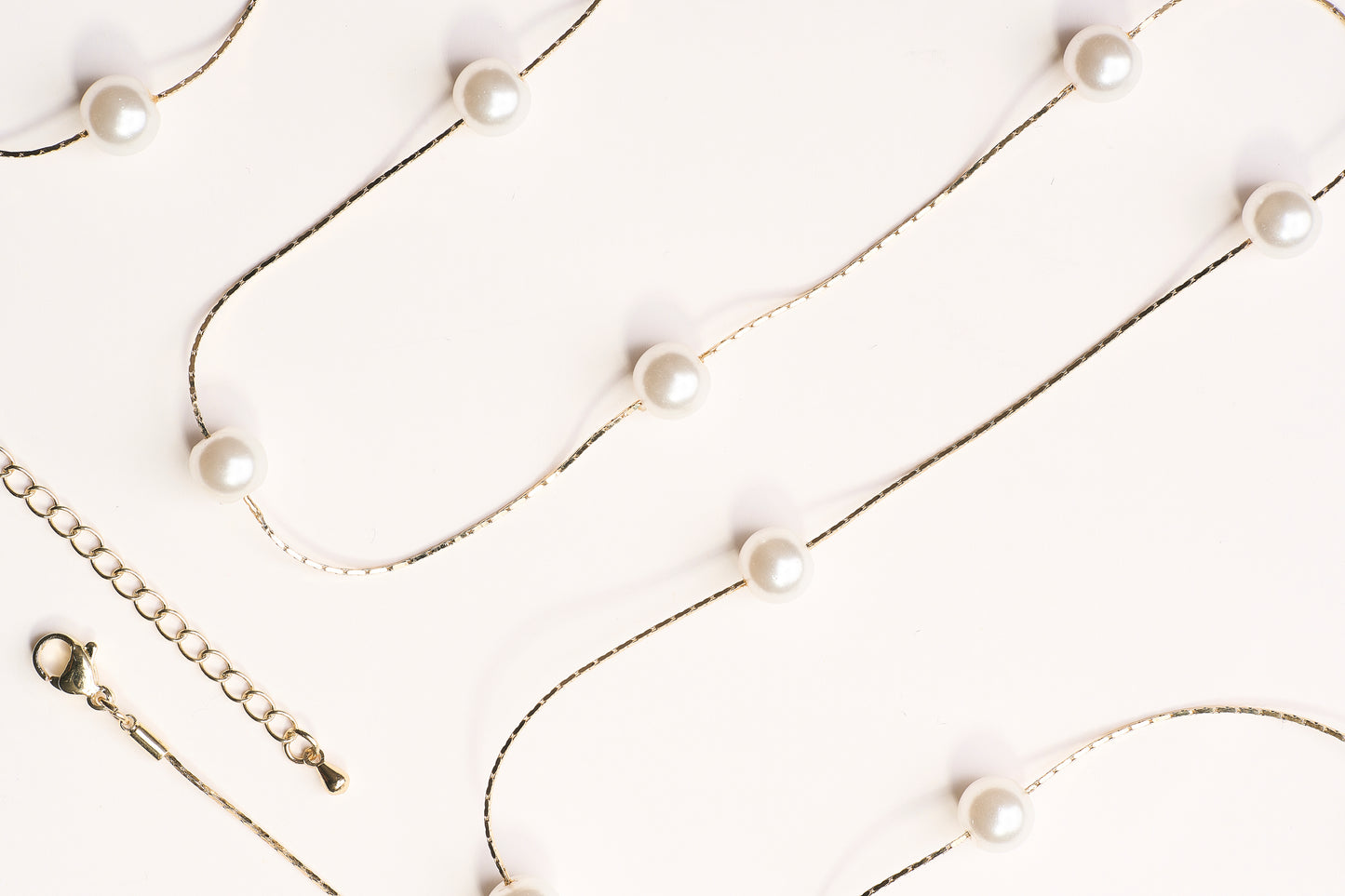 Collar largo de perlas