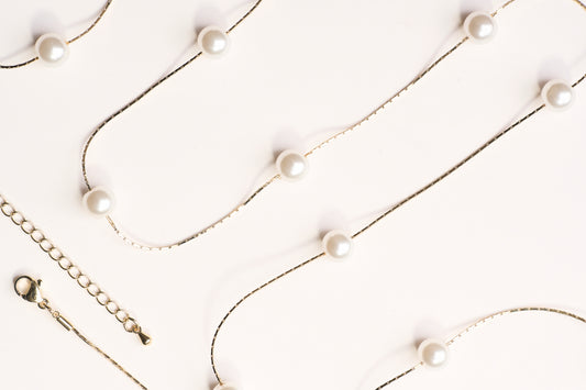 Collar largo de perlas