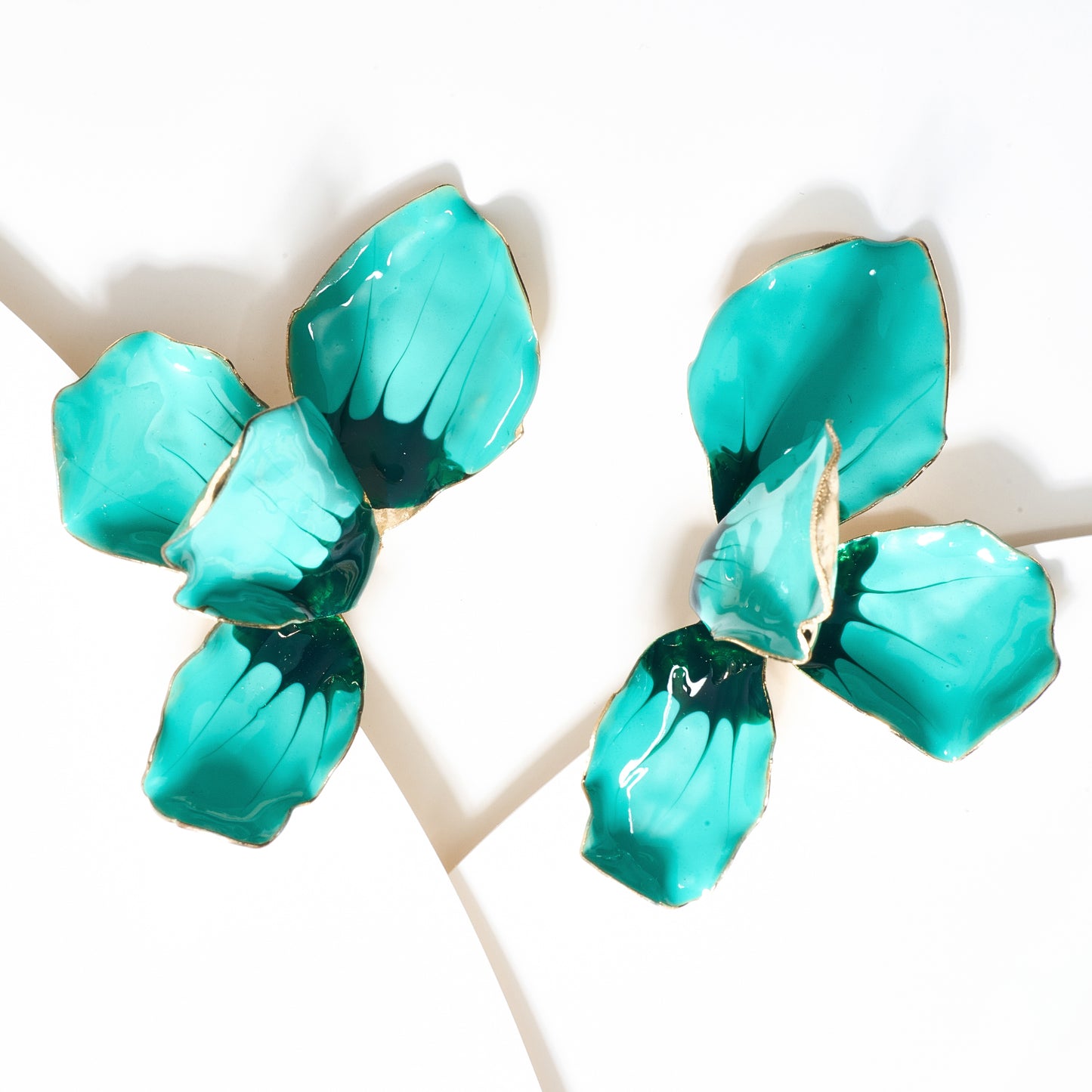 Aretes grandes de flor