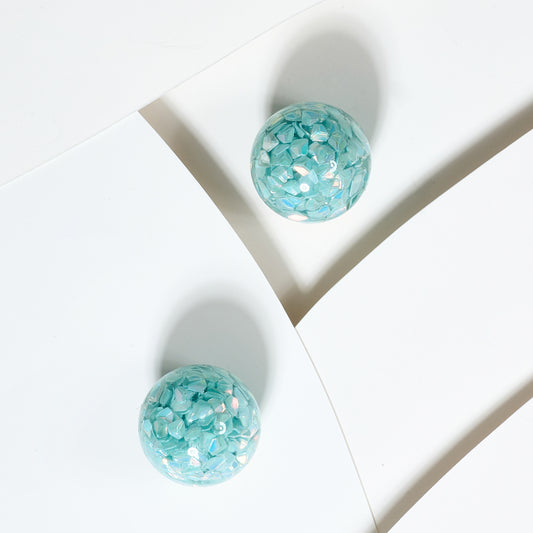 Aretes esfera brillantes