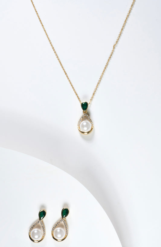 Set de collar y aretes