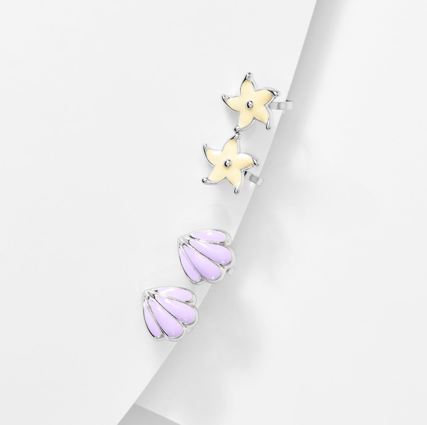 Set aretes de mar en clip