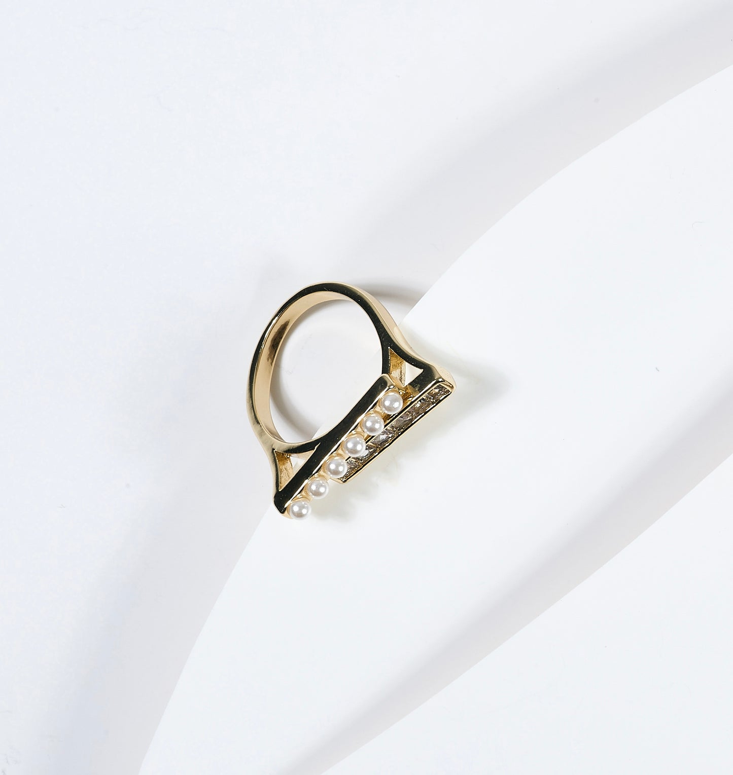Anillo perlas ajustable