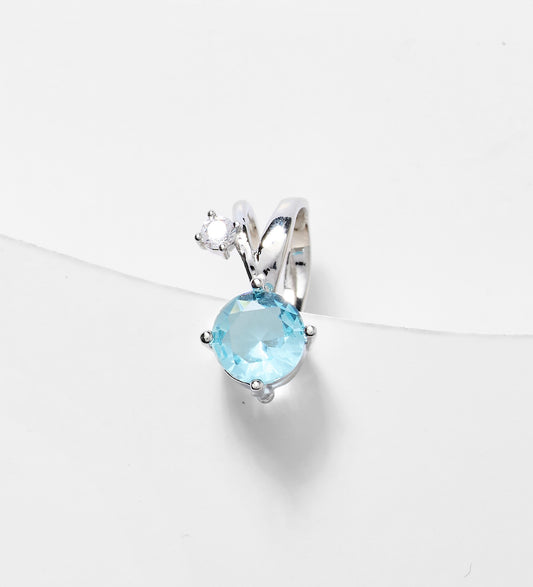 Earcuff piedra azul