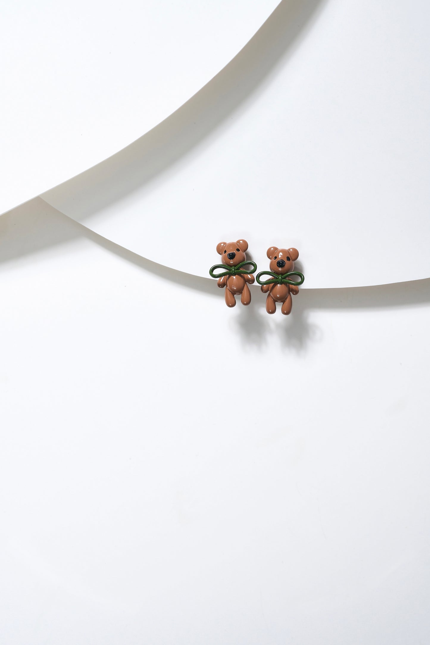 Aretes de Clip Osos en Acero